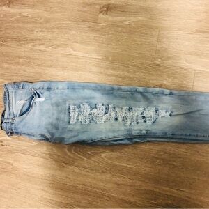 Distressed Light Blue Jeans